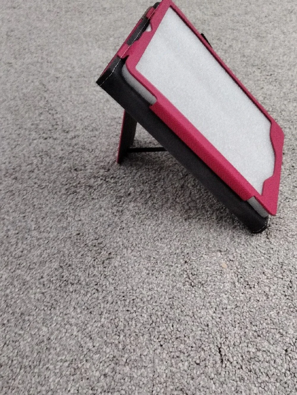 Universal Pink Tablet Cover with Brown Accent